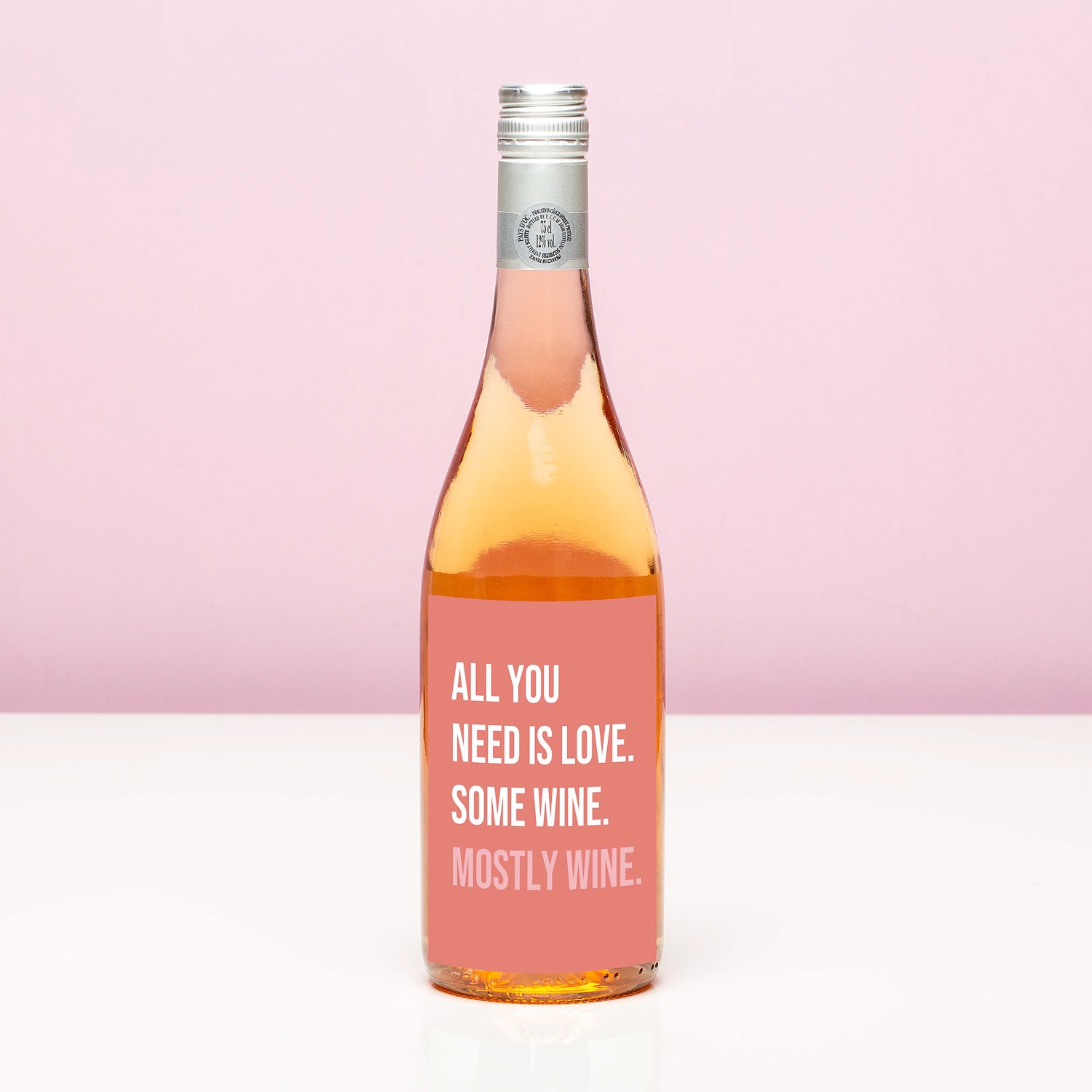 Nutcrackers Wijnfles All You Need Is Love - Rosé (Blush Rosé)