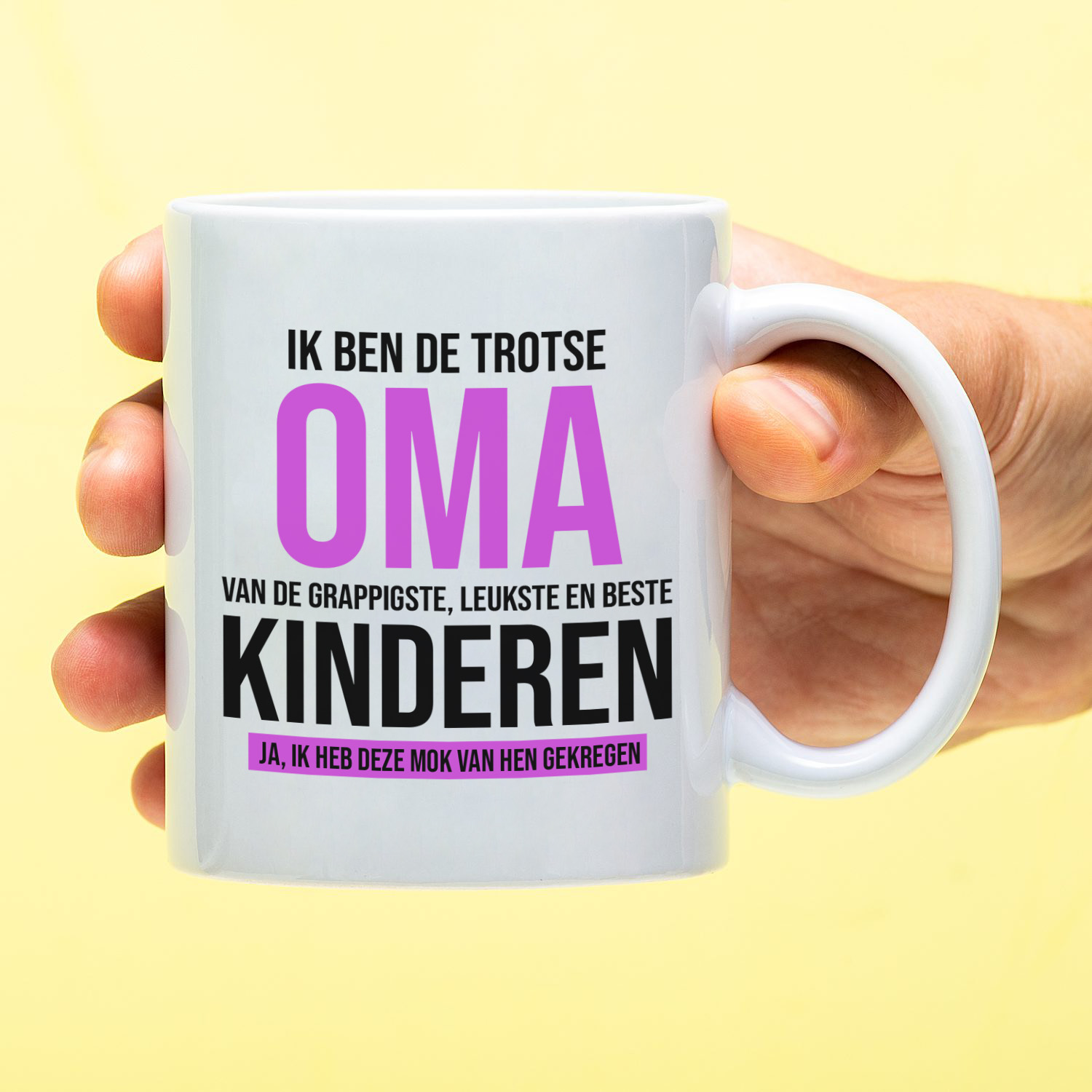 Ditverzinjeniet Mok Trots Op De Leukste Kinderen - Oma