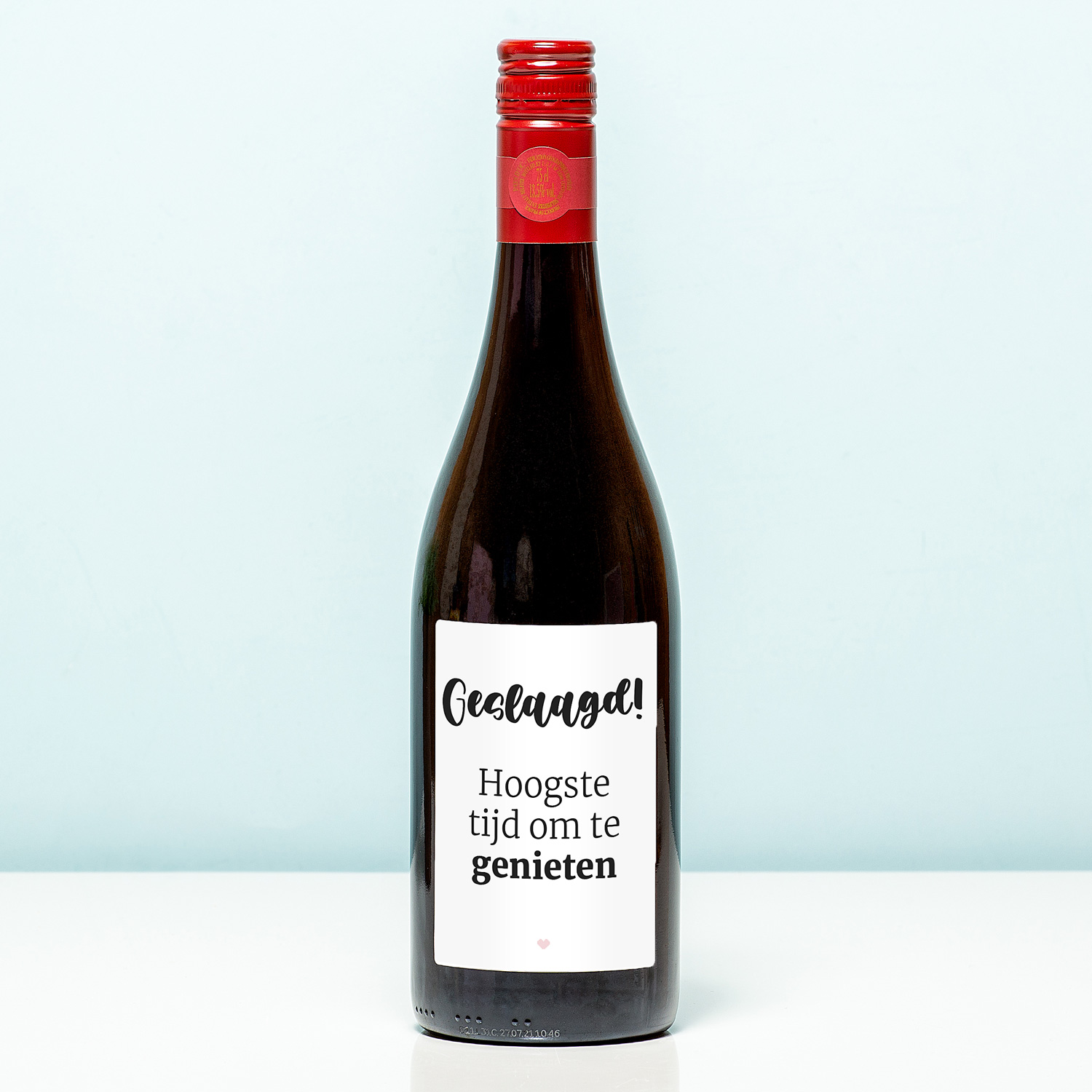 Nutcrackers Wijnfles Geslaagd Tijd Om Te Genieten - Rood (Merlot)