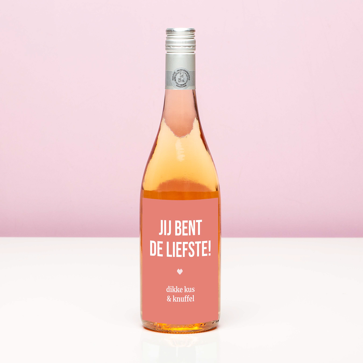 Nutcrackers Wijnfles Jij Bent De Liefste - Rosé (Blush Rosé)