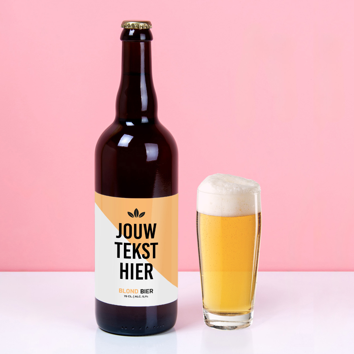 Ditverzinjeniet Gepersonaliseerde Bierfles (750ml) Met Eigen Tekst