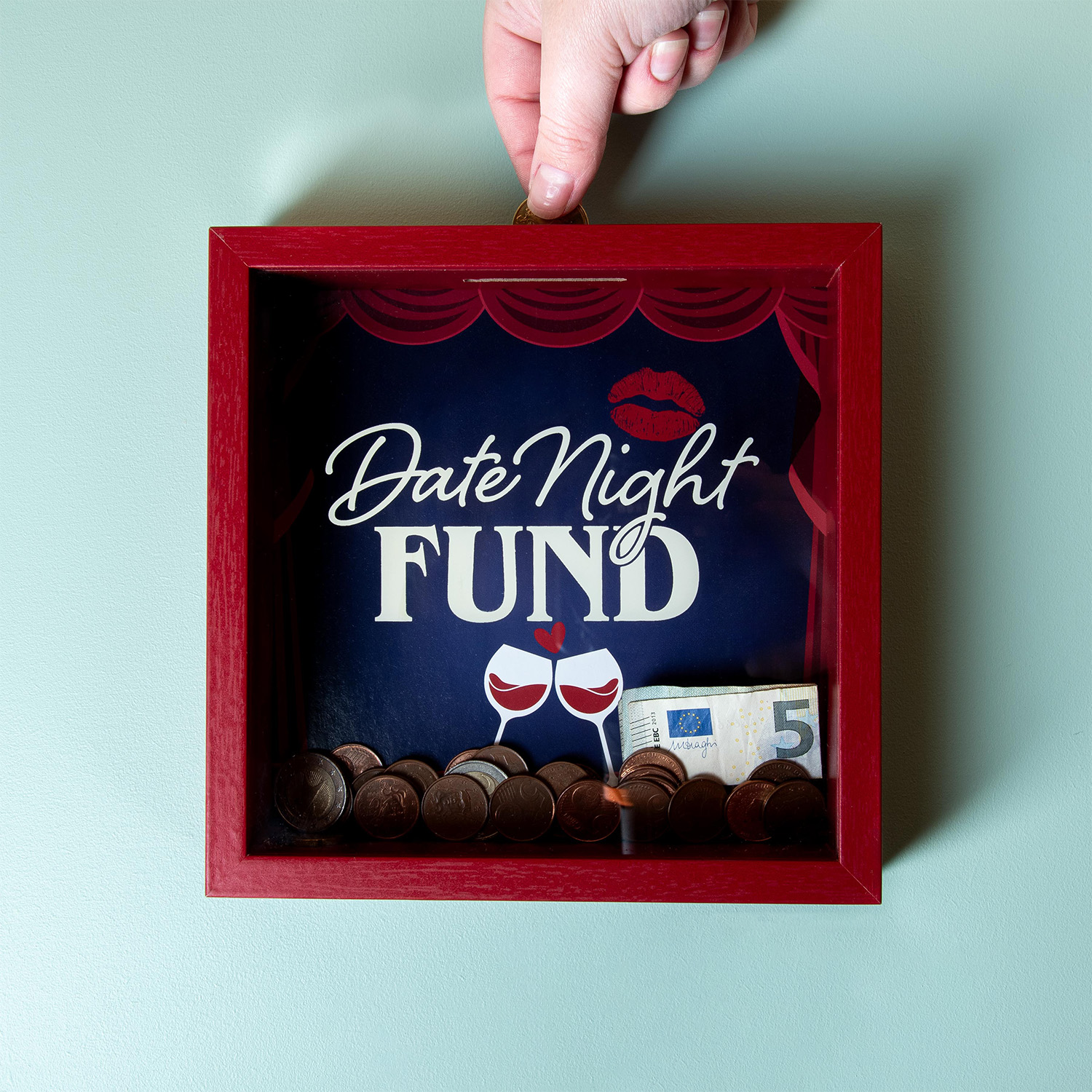 Out Of The Blue Houten Spaarpot - Date Night Fund