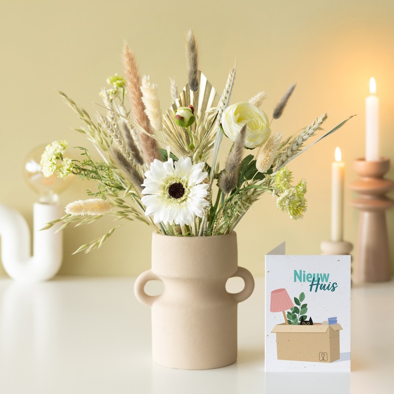 BloomPost Wild Wonder Nieuw Huis - Brievenbus droogbloemen - Online droogbloemen per post versturen