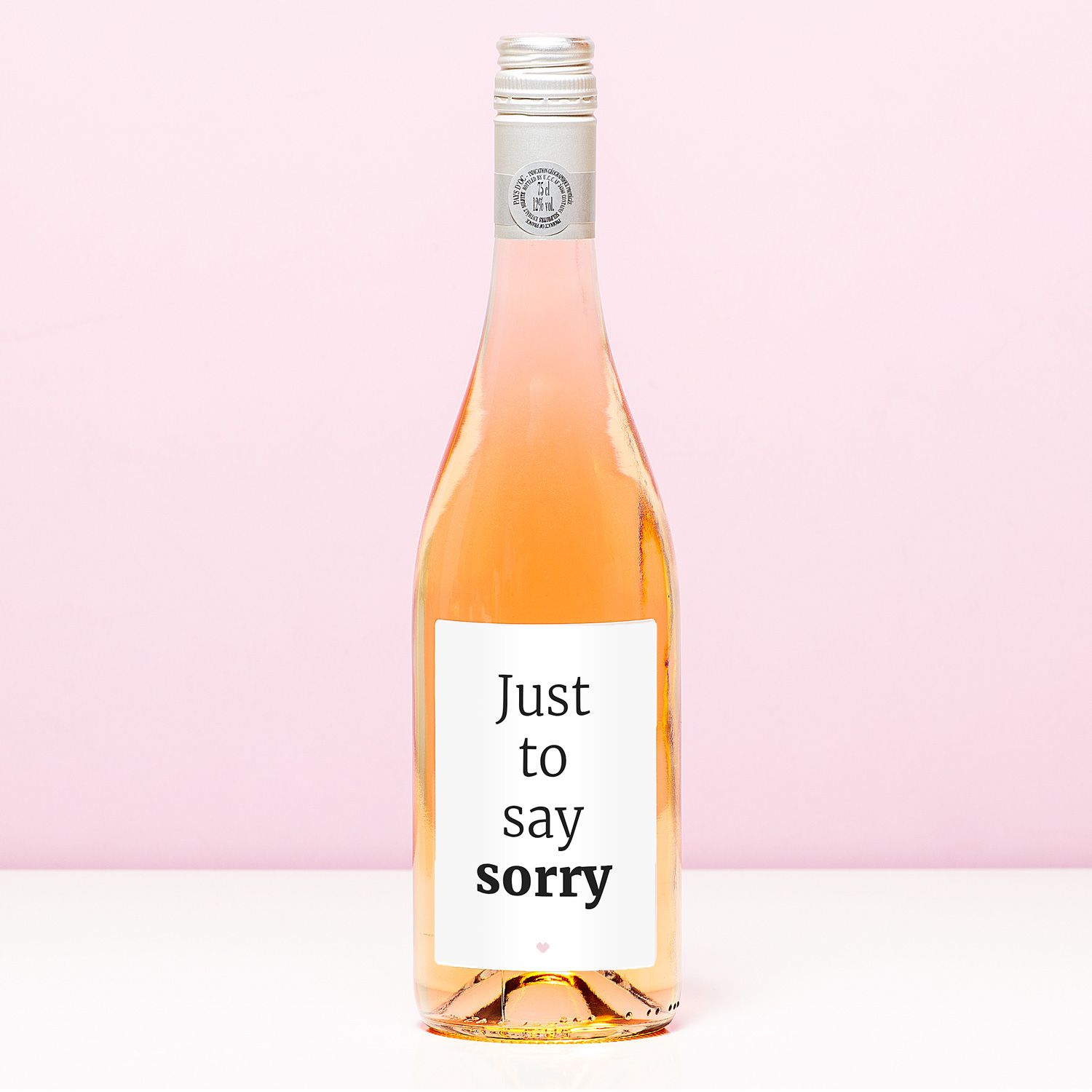 Nutcrackers Wijnfles Just To Say Sorry - Rosé (Blush Rosé)