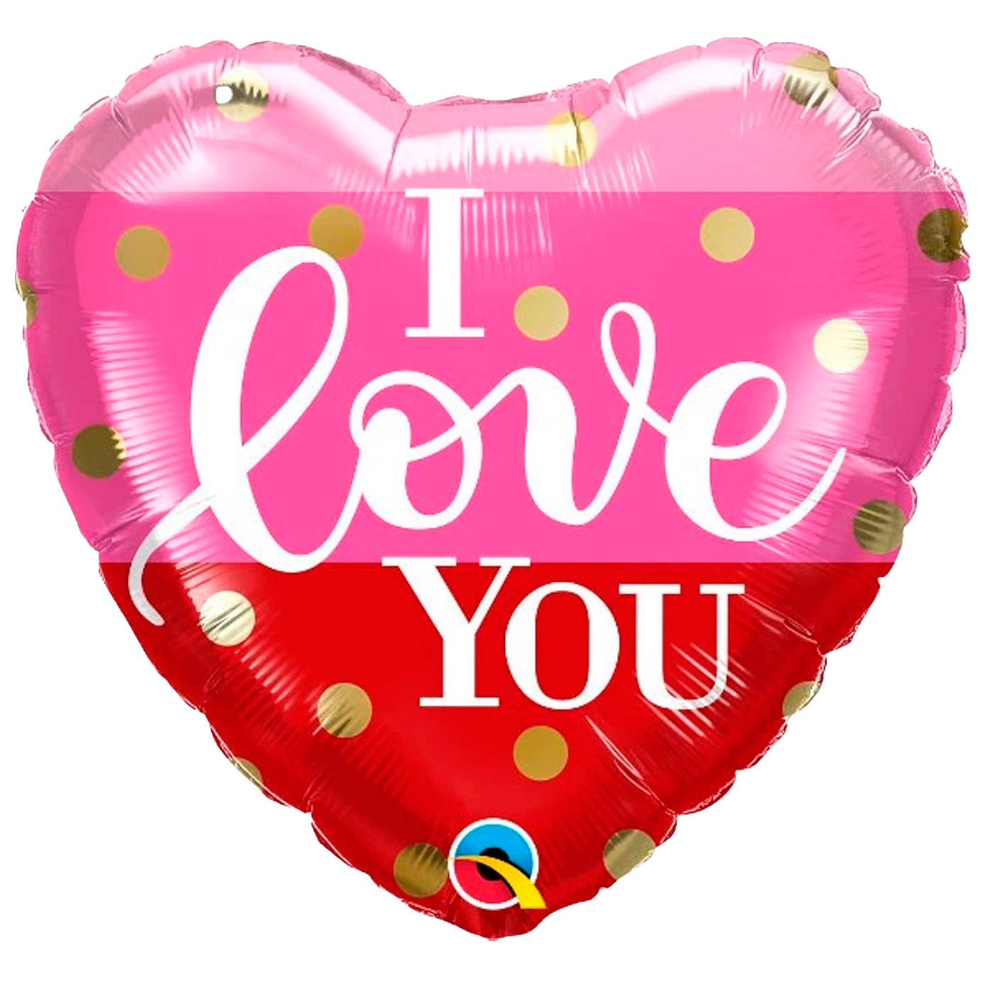 DeBallonnensite I love you Gold Dots ballon