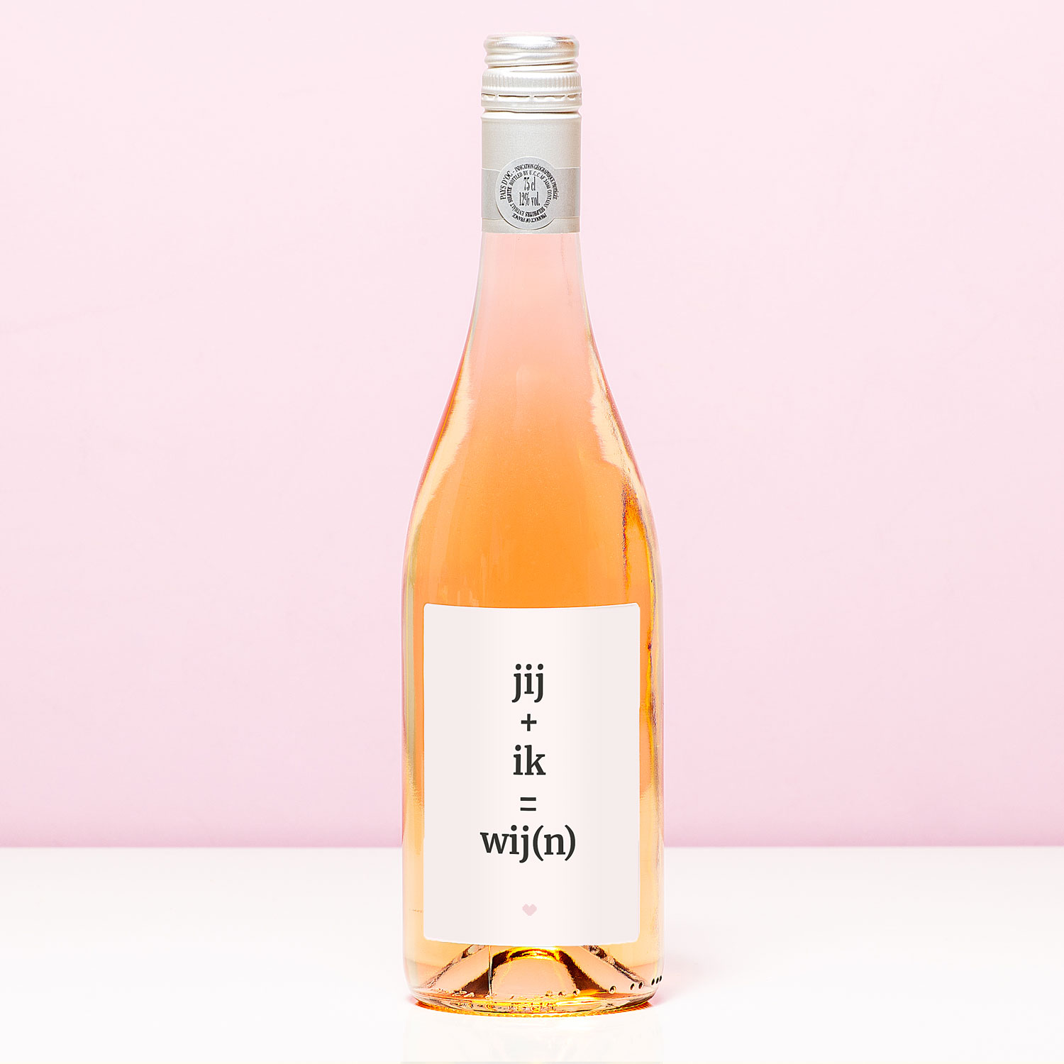 Nutcrackers Wijnfles Jij Ik Wij(n) - Rosé (Blush Rosé)