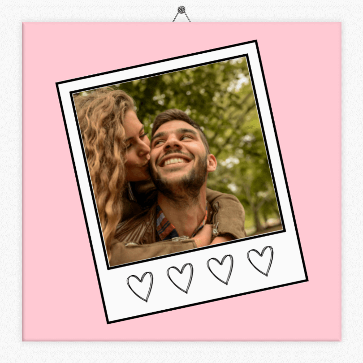 Tegeltje.nl Foto tegeltje liefde poloroid