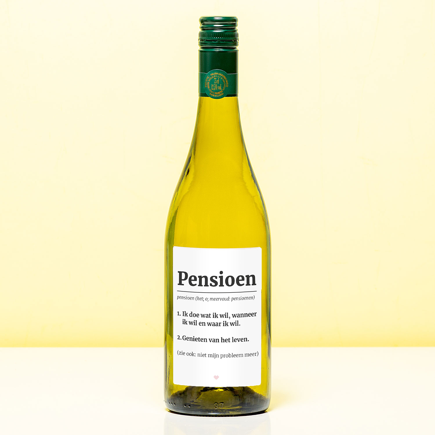 Nutcrackers Wijnfles Pensioen Woordenboek - Wit (Sauvignon Blanc)