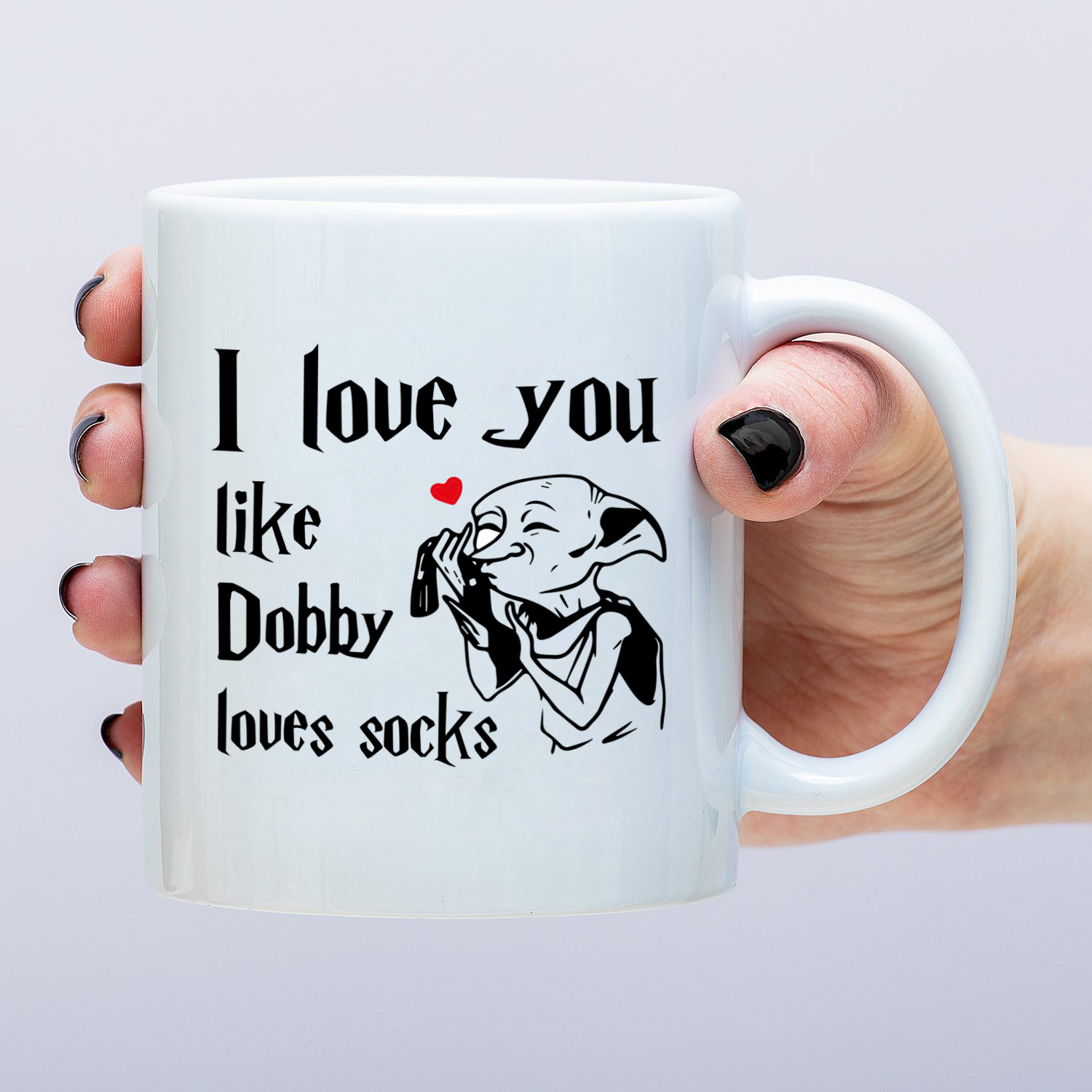 Nutcrackers Mok I Love You Like Dobby Loves Socks