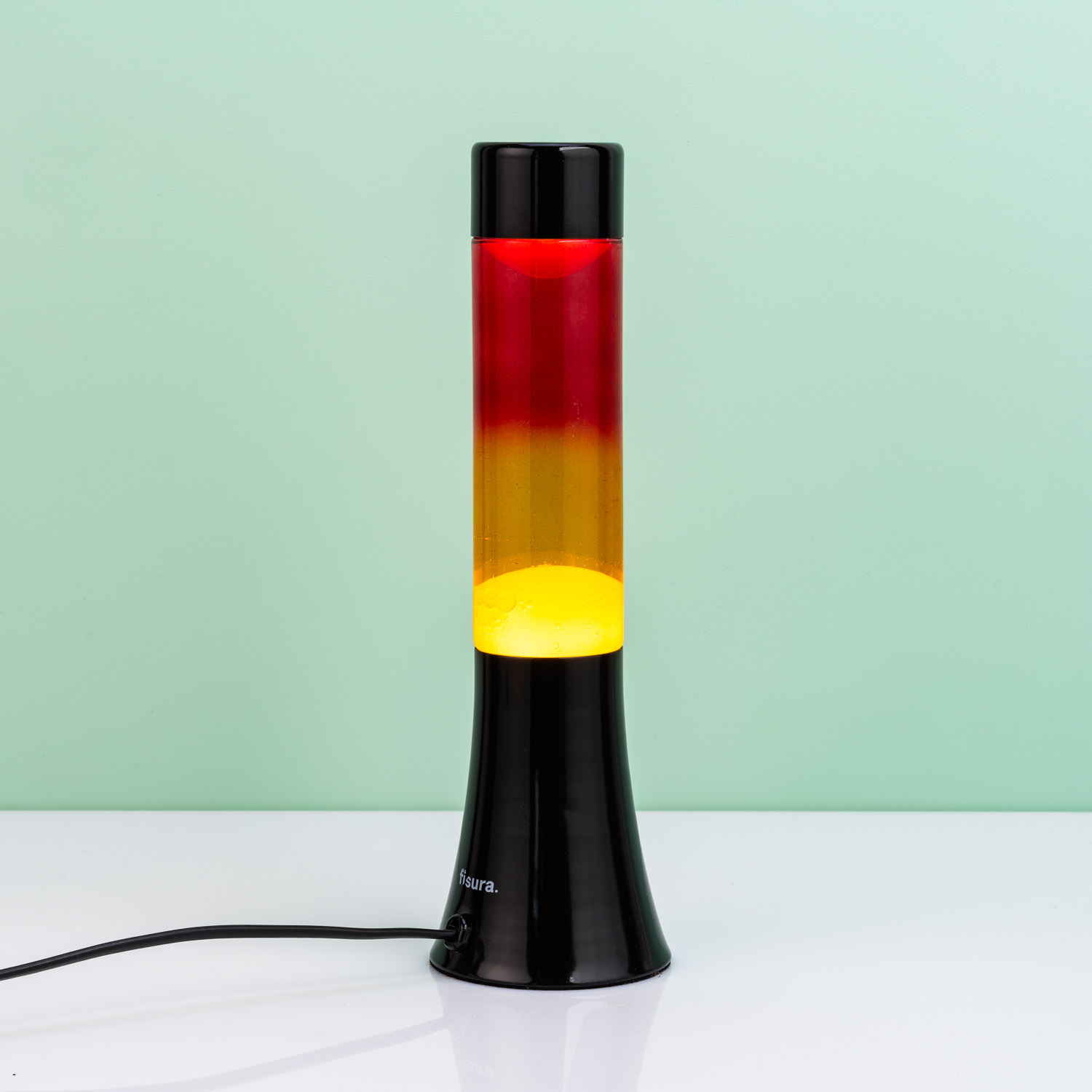 Fisura Mini Lavalamp Rood En Geel