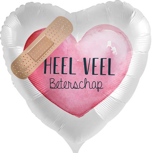 DeBallonnensite heel veel beterschap pleister roze