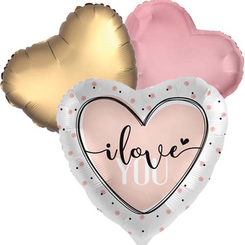 DeBallonnensite Ballontoefje I Love you! roze