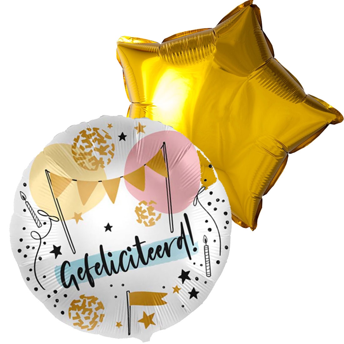 DeBallonnensite ballon duo gefeliciteerd party