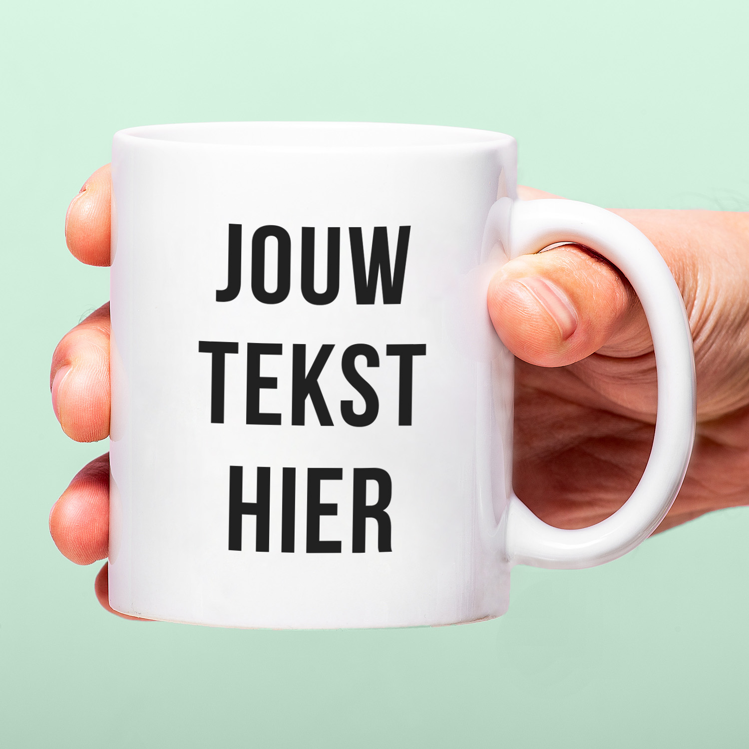 Ditverzinjeniet Gepersonaliseerde Mok Met Eigen Tekst