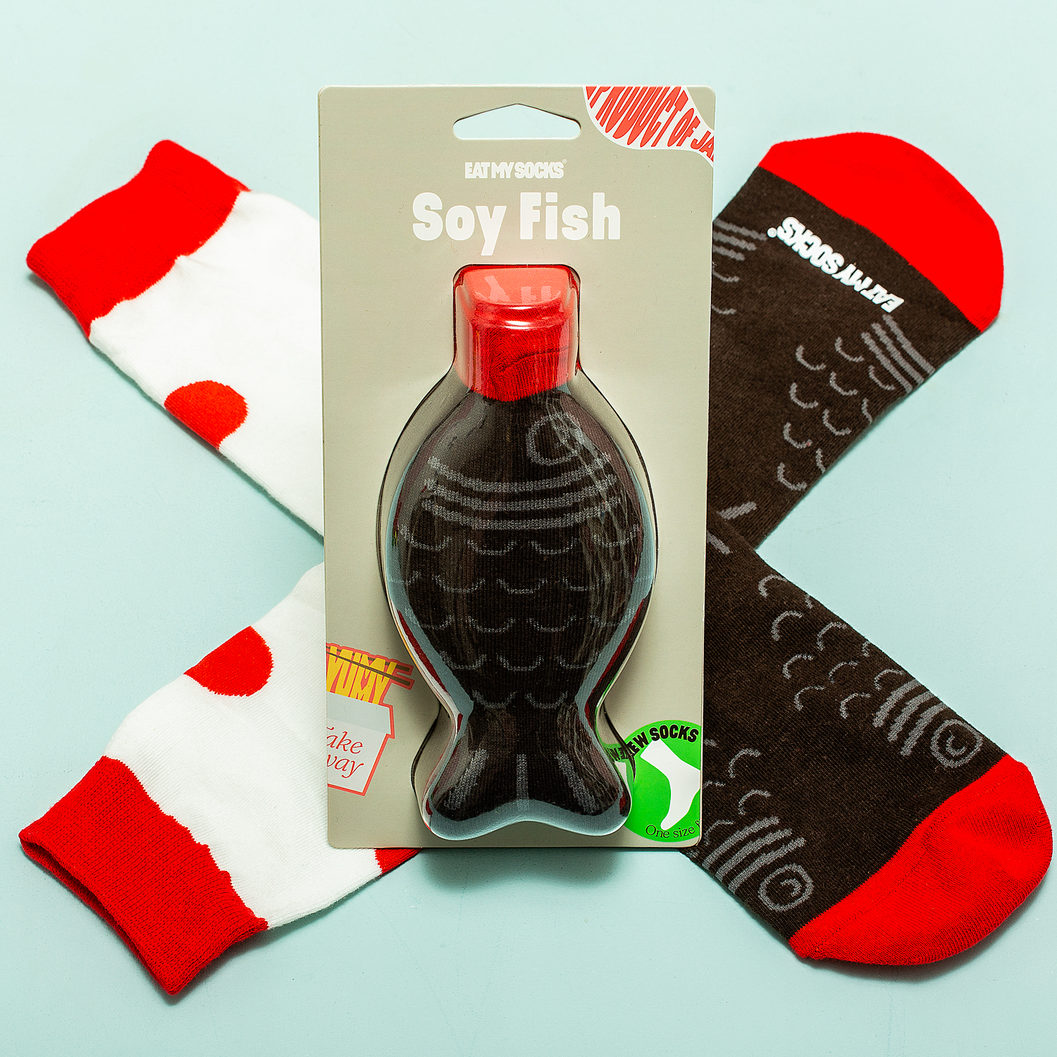 EatMySocks Soy Fish Sokken