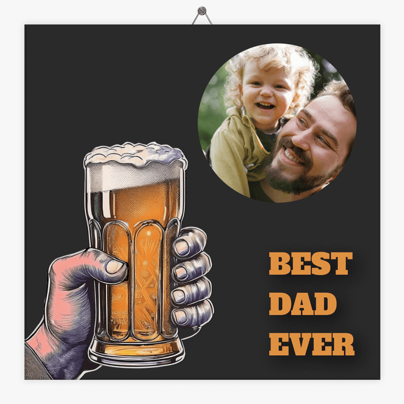 Tegeltje.nl Foto tegeltje best dad ever