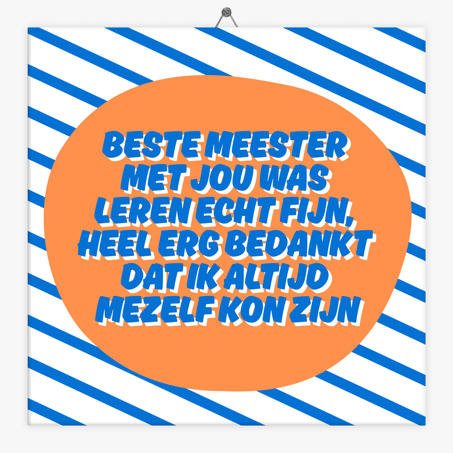 Tegeltje.nl Tekst tegeltje beste meester
