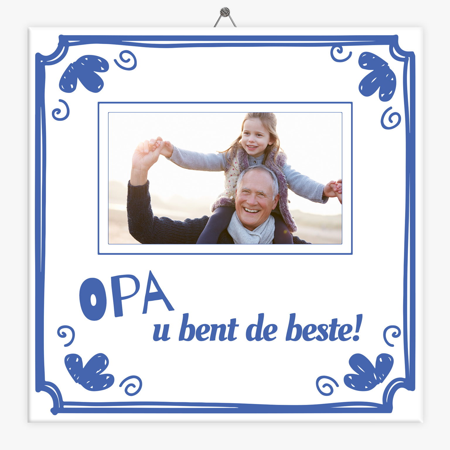 Tegeltje.nl Foto tegeltje opa de beste