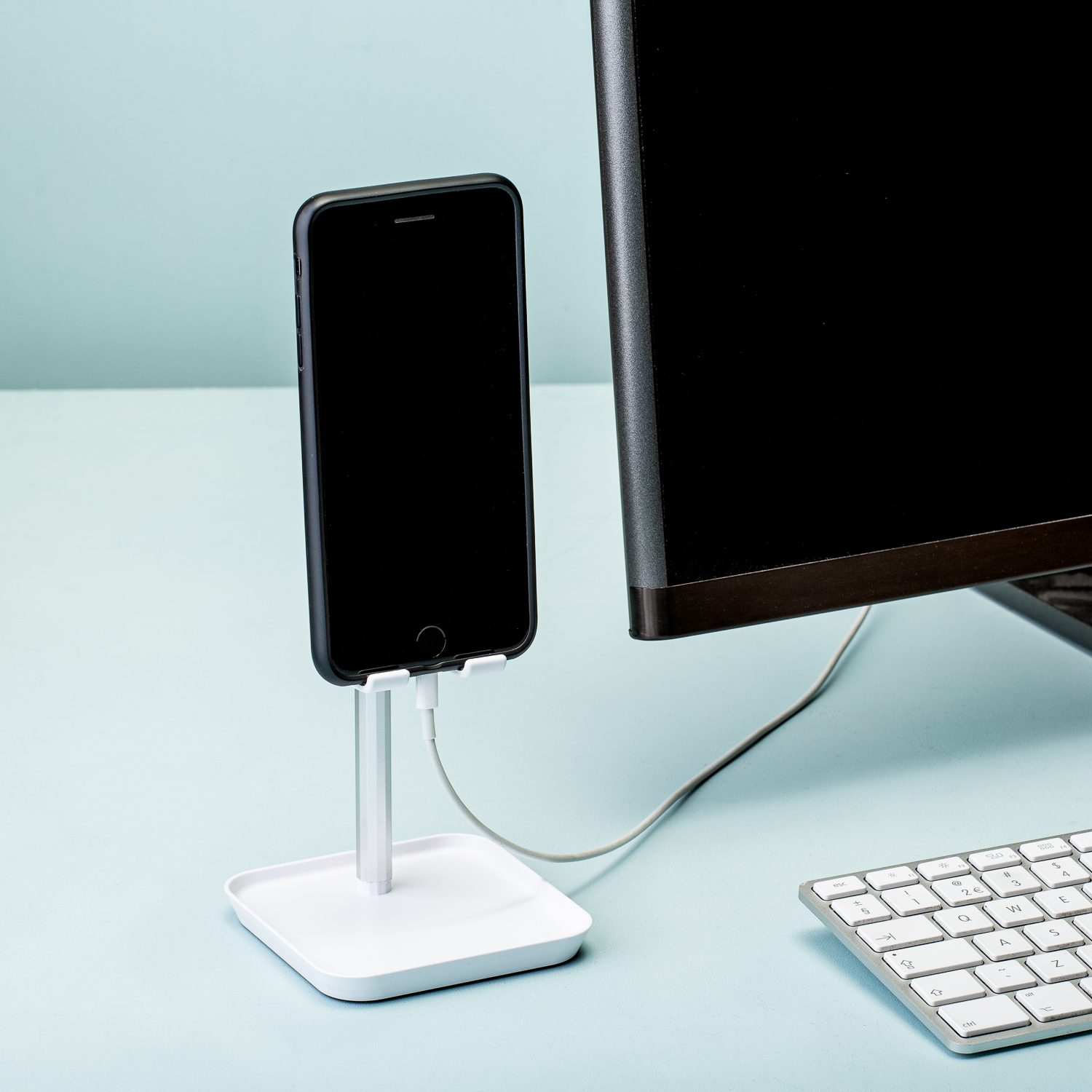 Kikkerland Verstelbare smartphonehouder - Wit