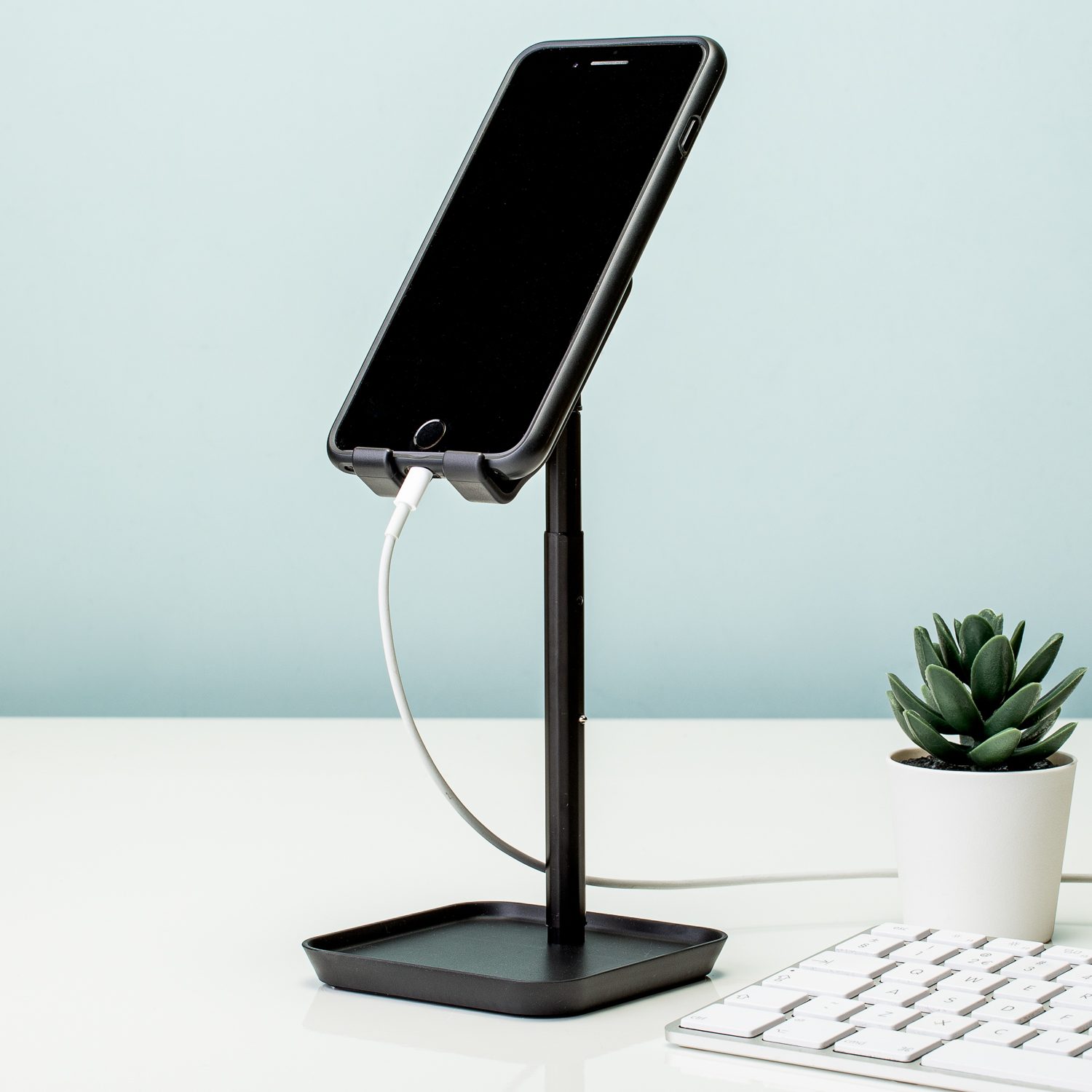 Kikkerland Verstelbare smartphonehouder - Zwart