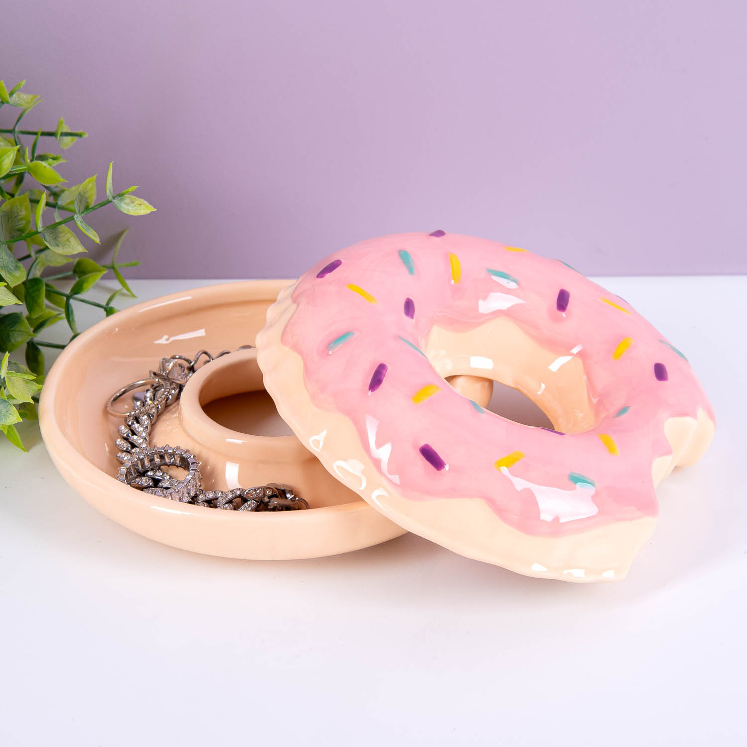 Bitten Donut zwemband sieradenschaaltje