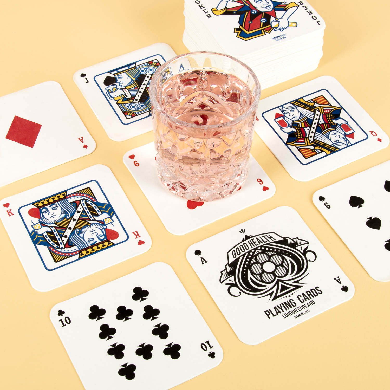 Suck UK Speelkaart bierviltjes (set van 54)
