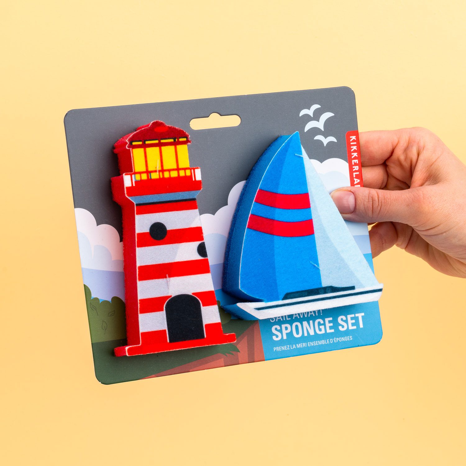 Kikkerland Nautische sponzen (set van 2)