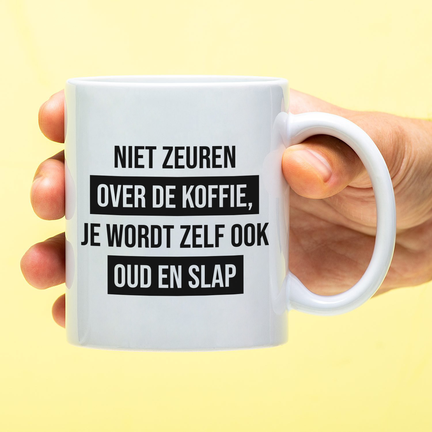 Ditverzinjeniet Mok Niet zeuren over de koffie
