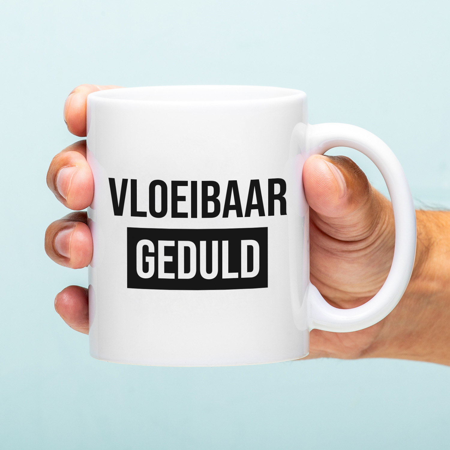 Ditverzinjeniet Mok Vloeibaar geduld
