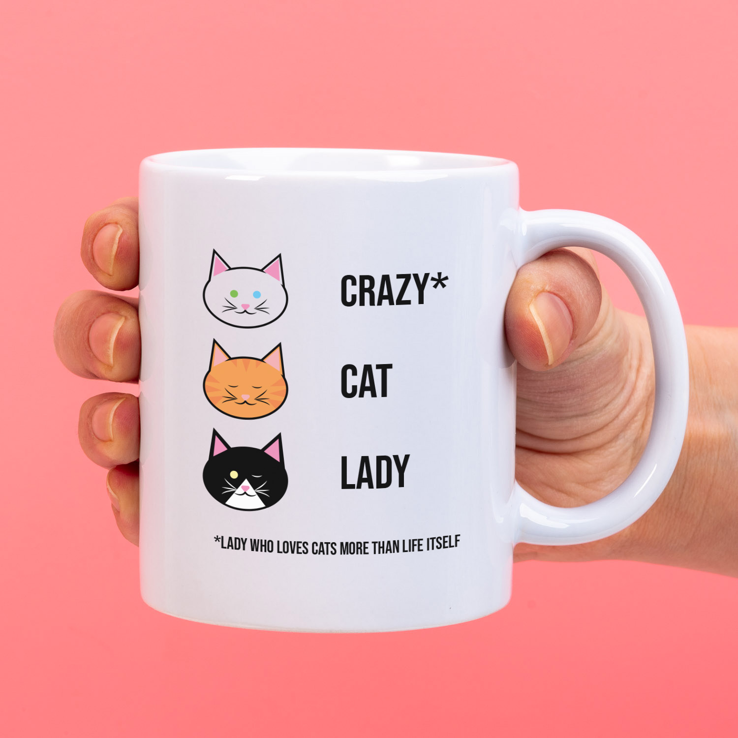 Ditverzinjeniet Mok Crazy cat lady
