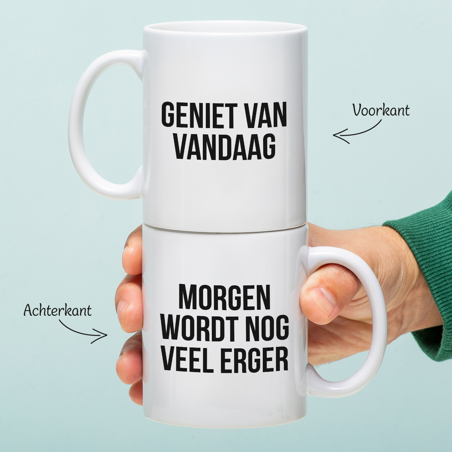 Ditverzinjeniet Mok Geniet van vandaag