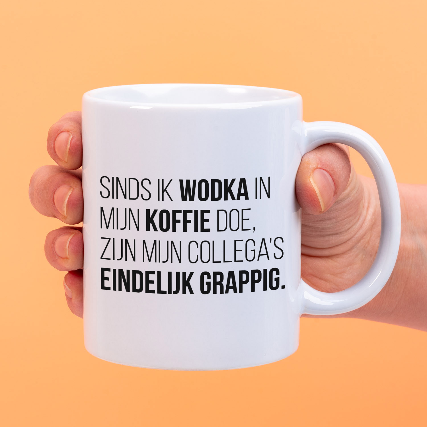 Ditverzinjeniet Mok Wodka in mijn koffie