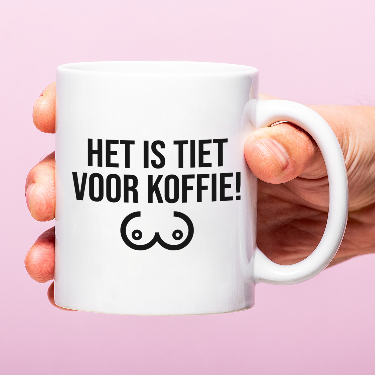 Ditverzinjeniet Mok Het is tiet voor koffie!