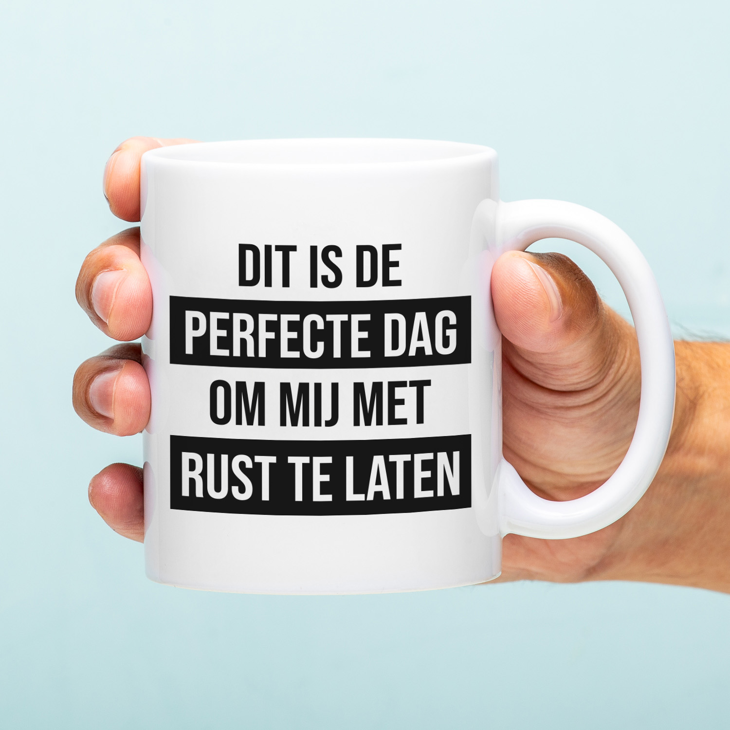 Ditverzinjeniet Mok Dit is de perfecte dag om mij met rust te laten
