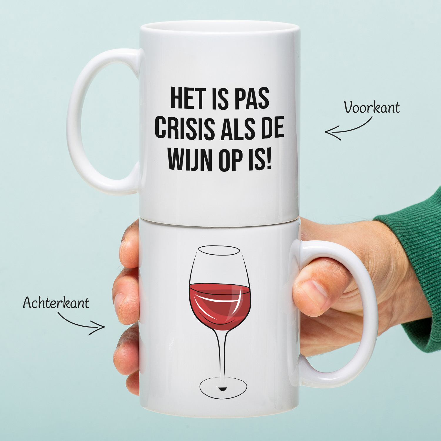 Ditverzinjeniet Mok Het is pas crisis als de wijn op is