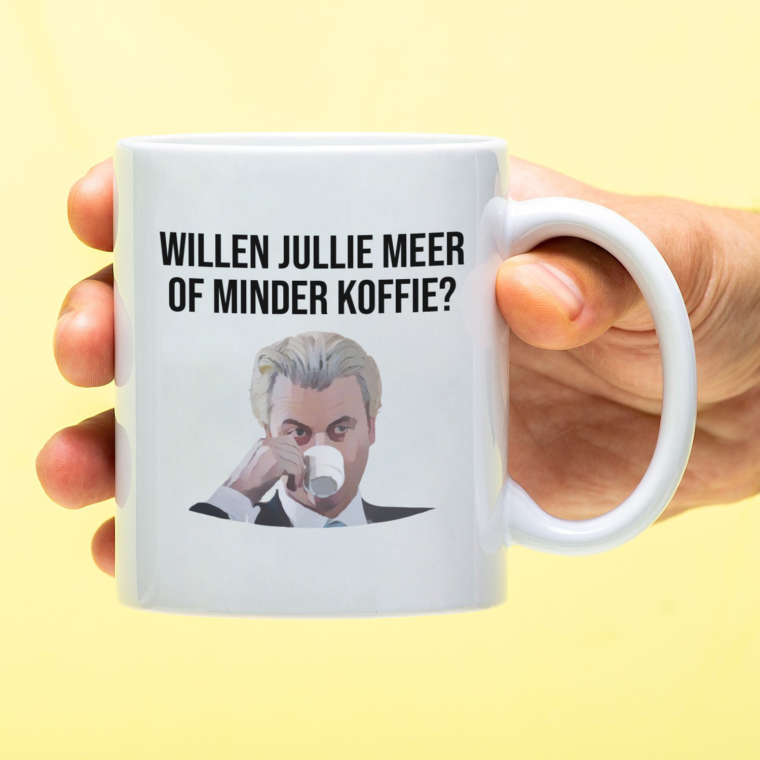 Ditverzinjeniet Mok Meer of minder koffie℃