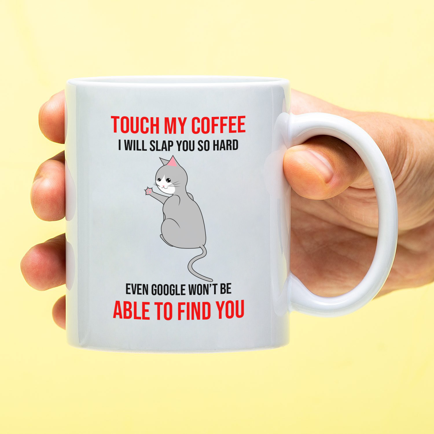 Ditverzinjeniet Mok Touch my coffee.