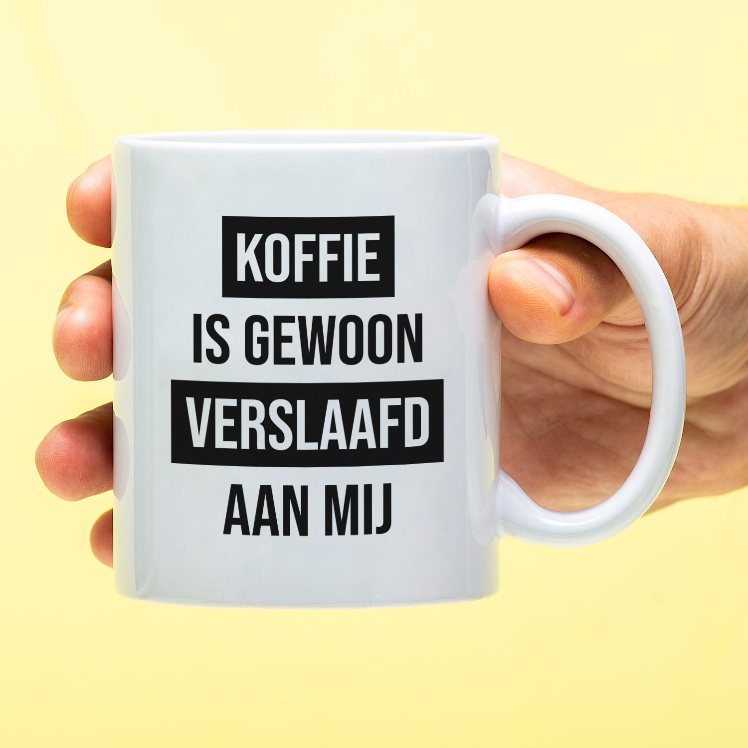 Ditverzinjeniet Mok Koffie is gewoon verslaafd aan mij