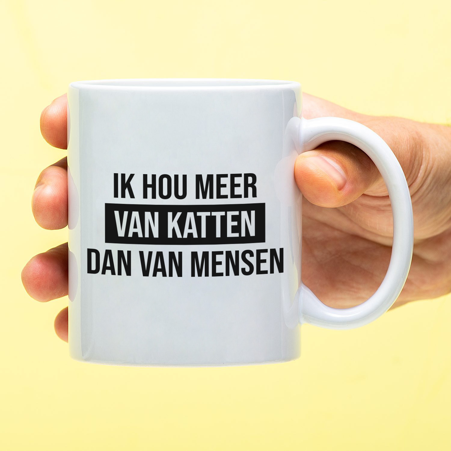 Ditverzinjeniet Mok Ik hou meer van katten dan van mensen