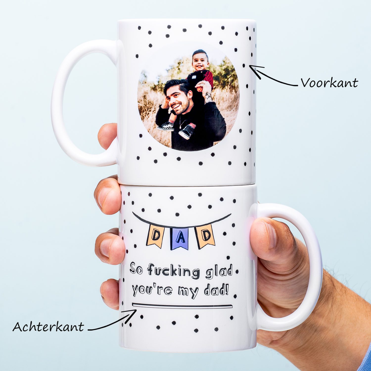 Ditverzinjeniet Gepersonaliseerde fotomok Fucking Glad