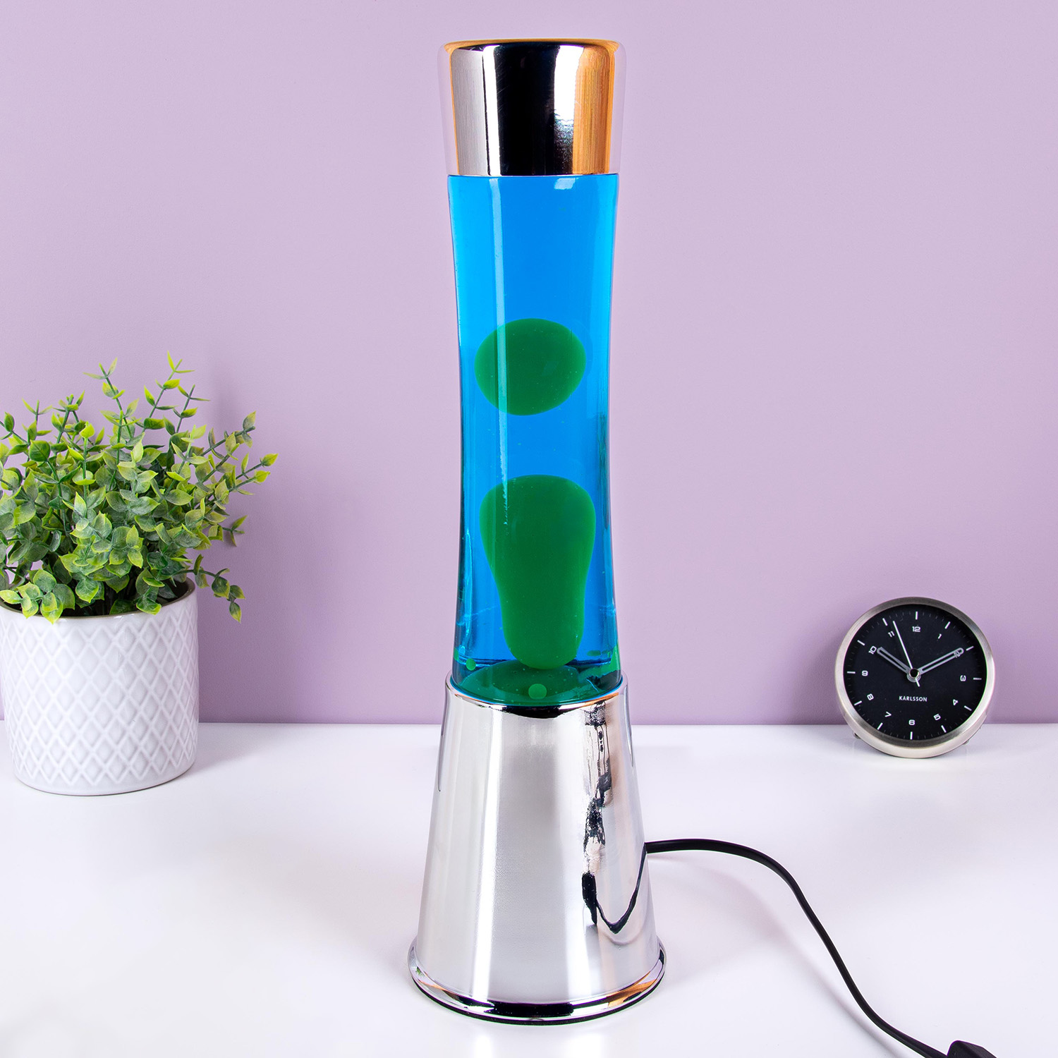 Fisura Lava lamp ''tower'' green and blue
