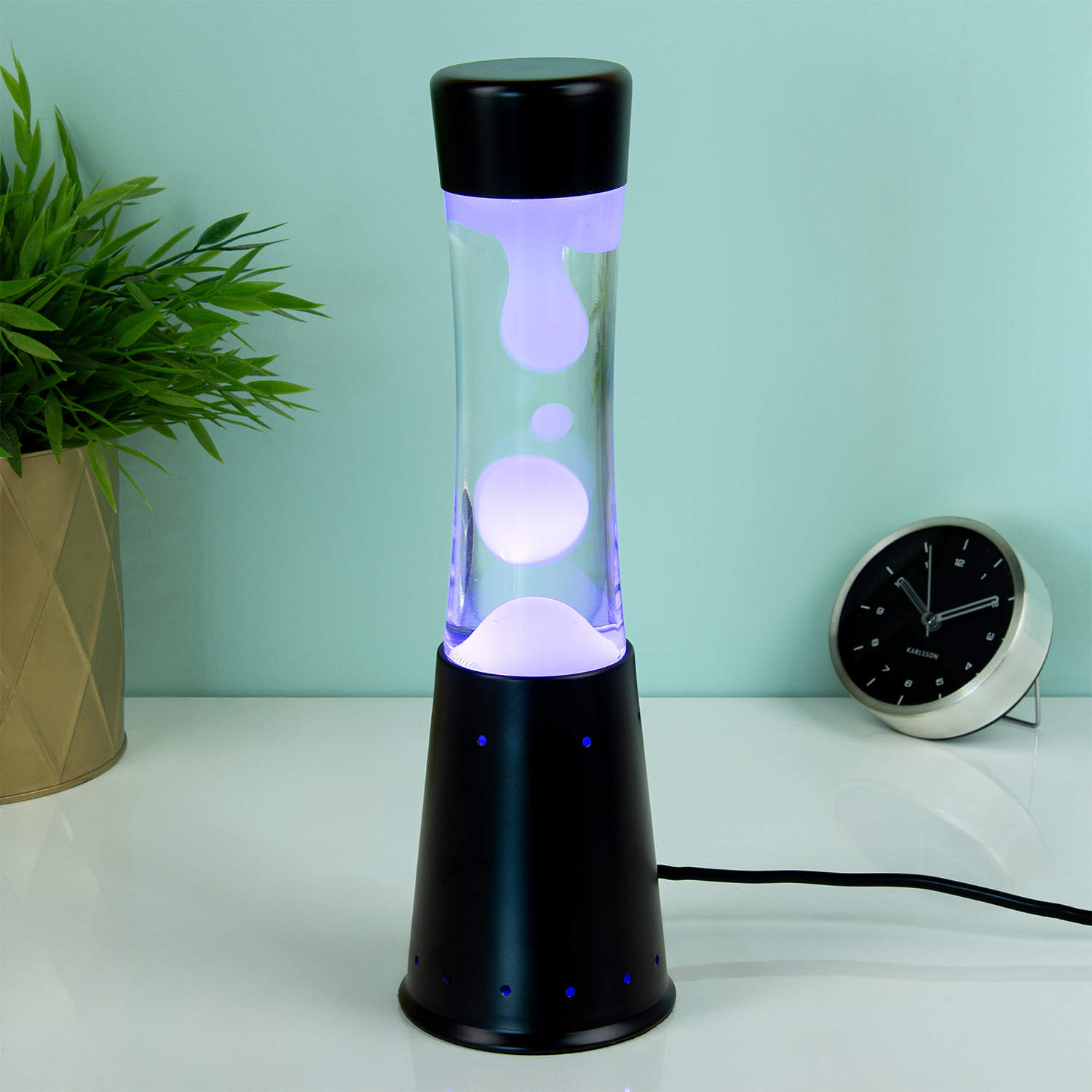 Fisura Led lavalamp - Zwart