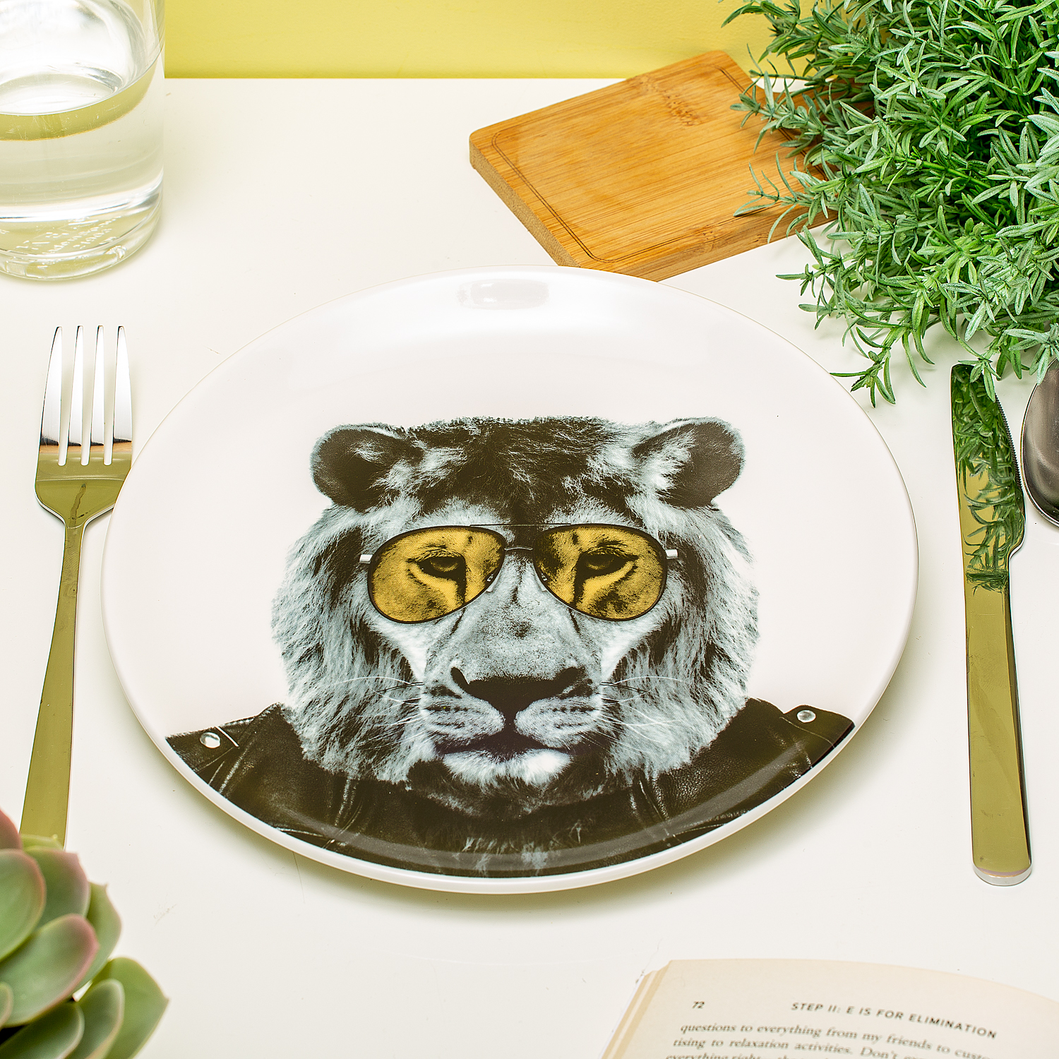 Mustard Wild Dining Bord - Leeuw