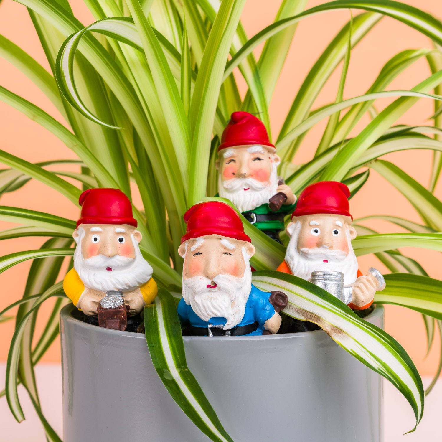 Gift Republic Bloempot Kabouters (set Van 4)
