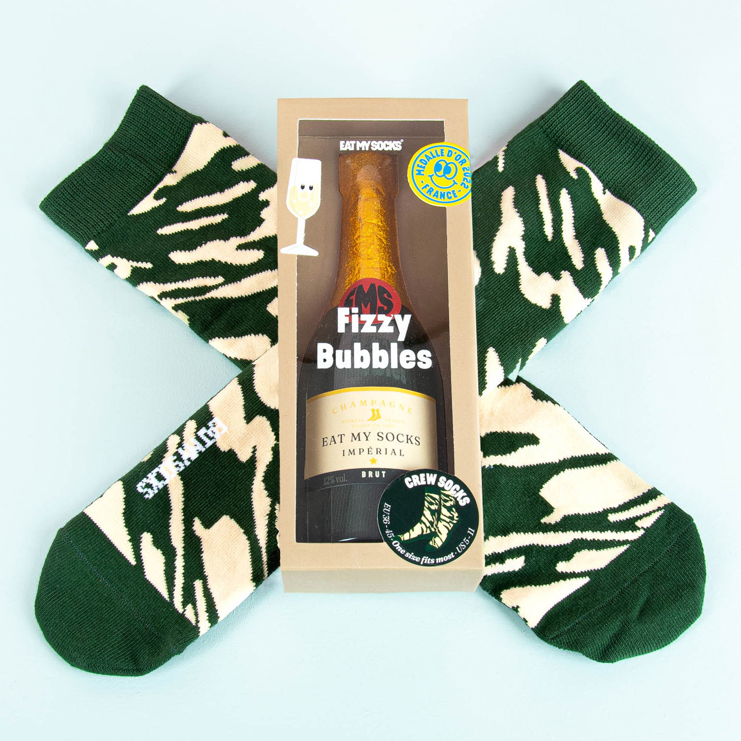 EatMySocks Champagne Sokken