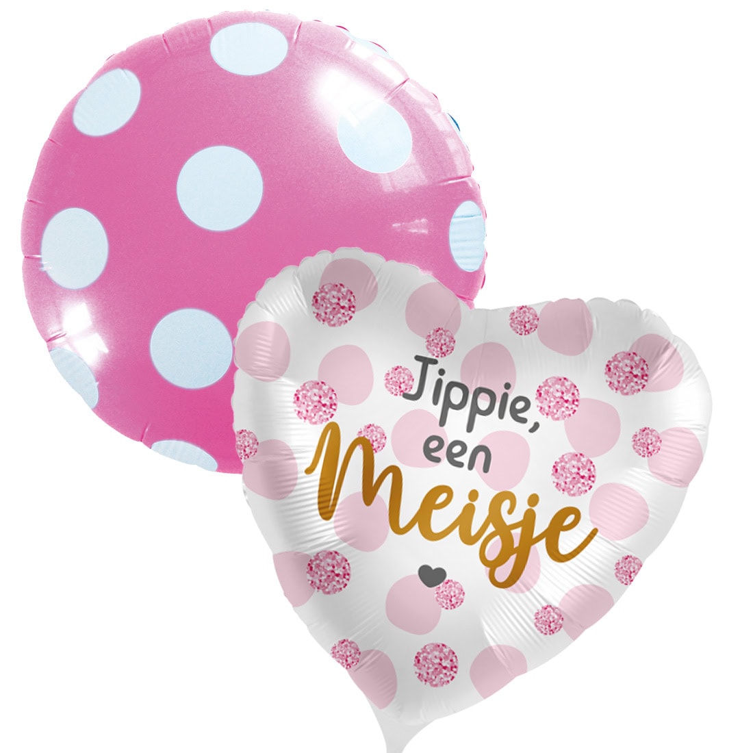 DeBallonnensite Jippie een meisje ballon duo