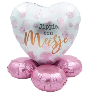 DeBallonnensite Jippie een meisje ballon cadeau