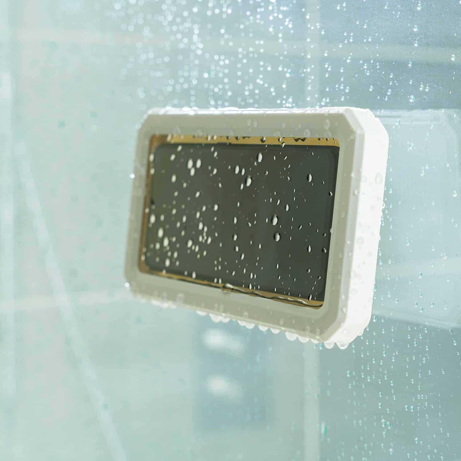 Kikkerland Waterdichte douche telefoonhouder