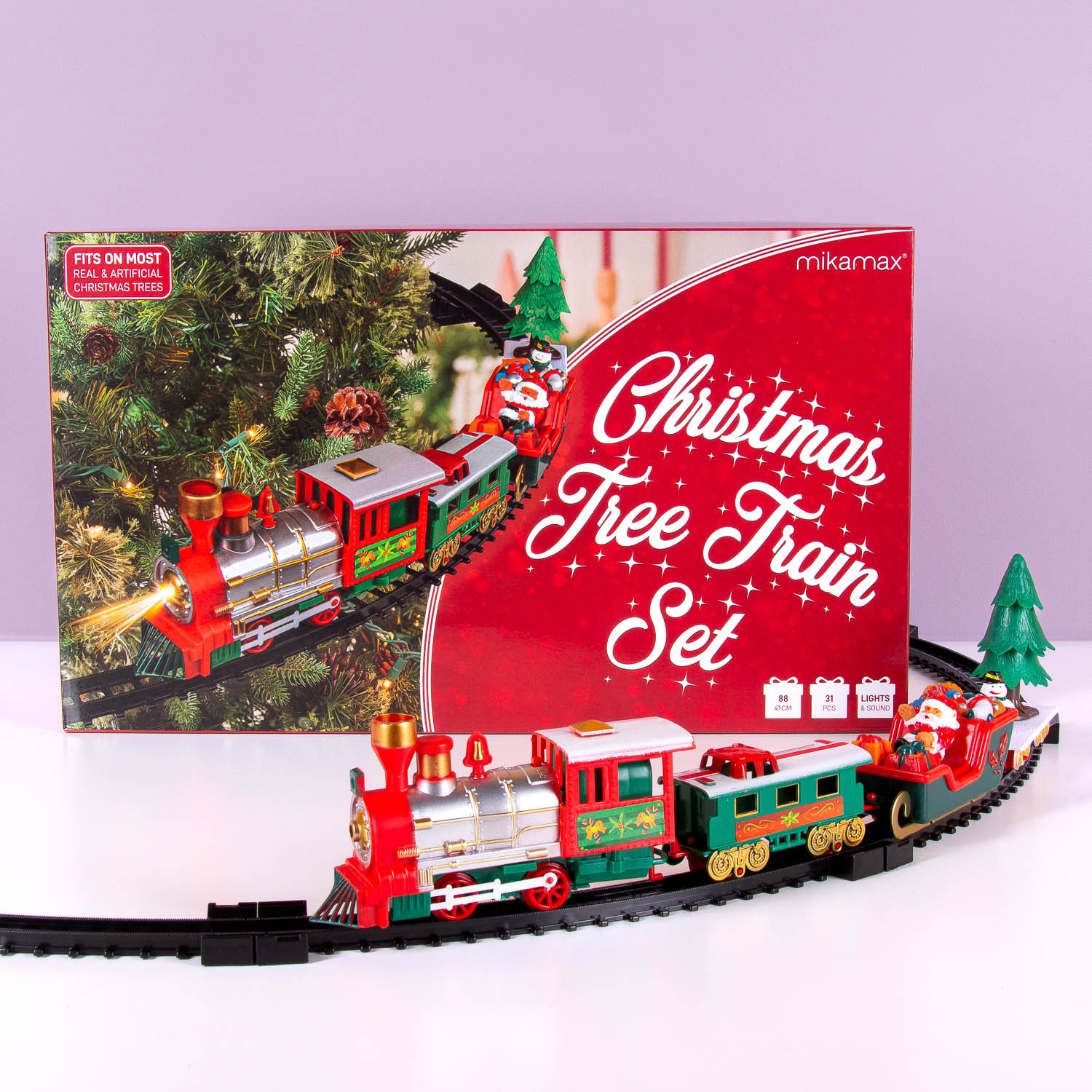 MikaMax Kerstboom kersttrein