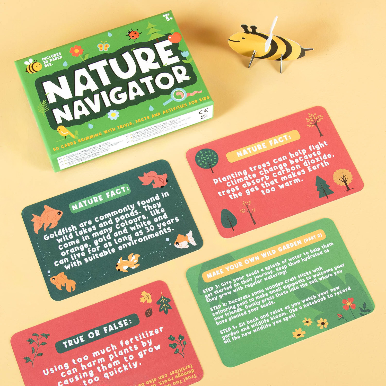 Gift Republic Natuur triviakaarten voor kids